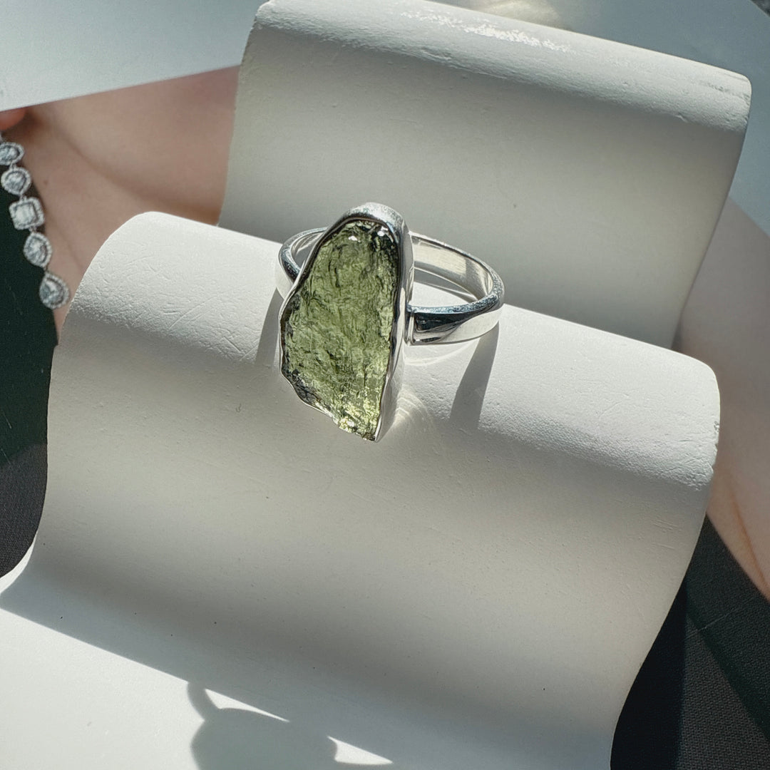 Moldavite Ring