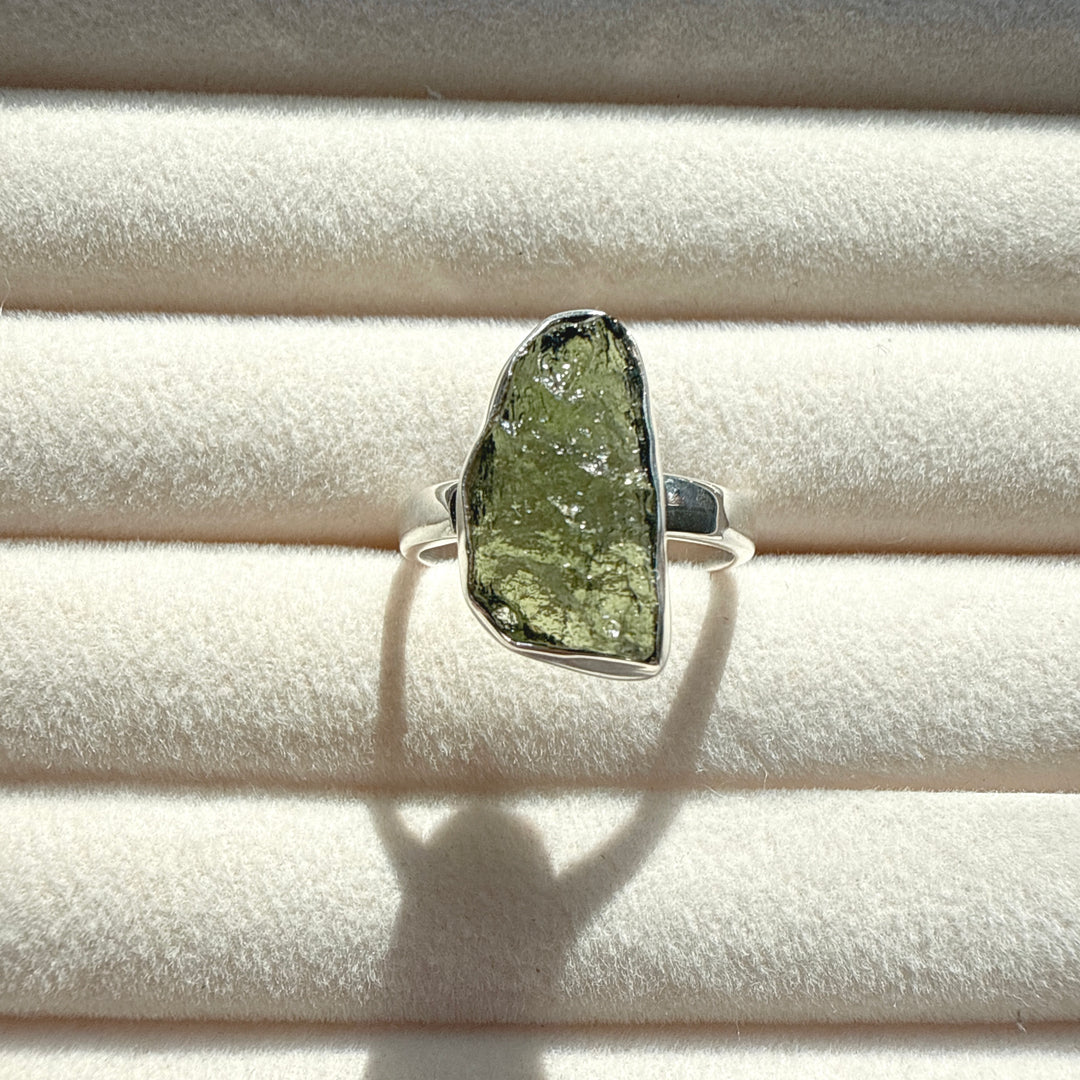 Moldavite Ring