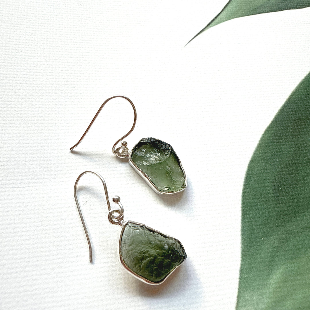 Moldavite Earrings