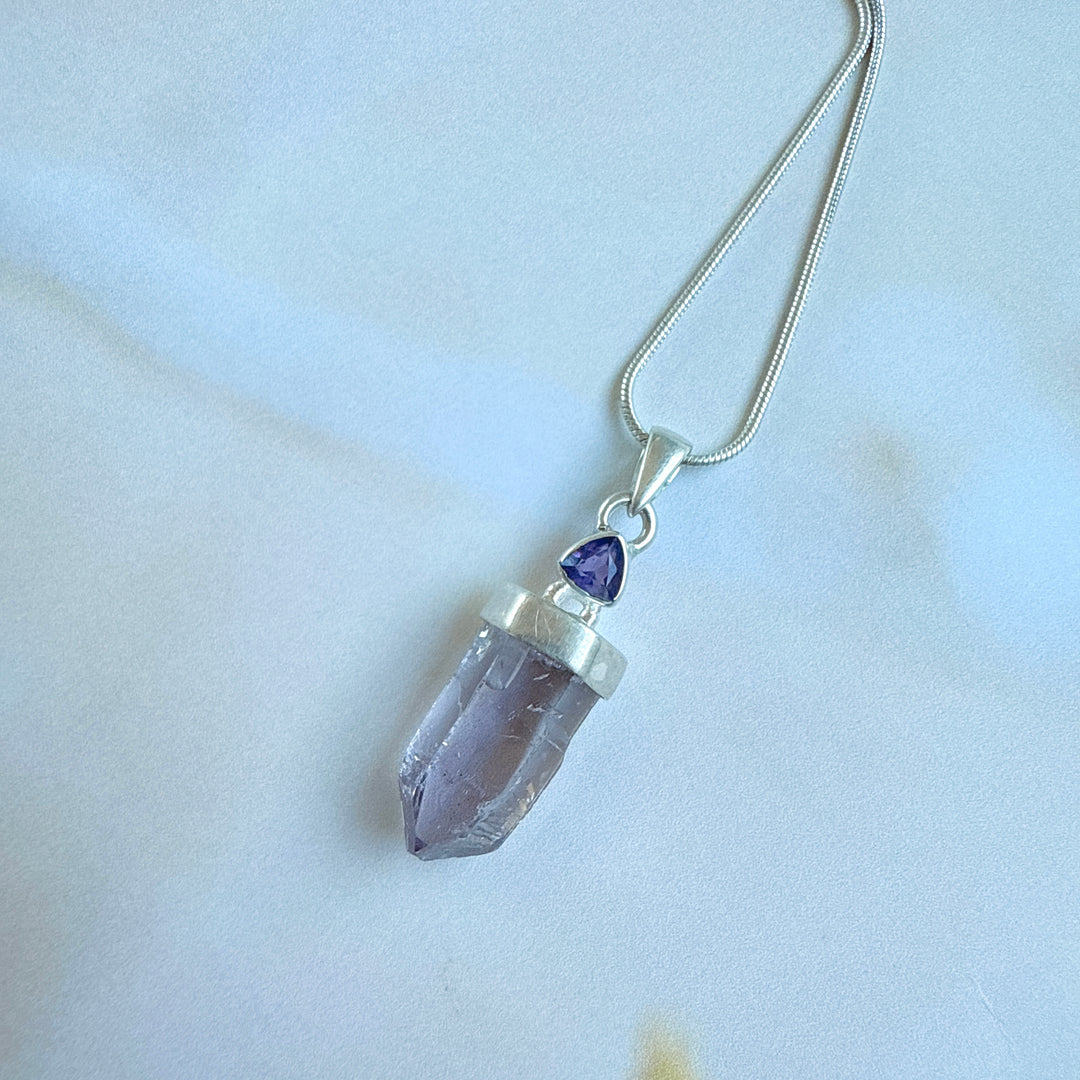 Lavender & Amethyst Pendant