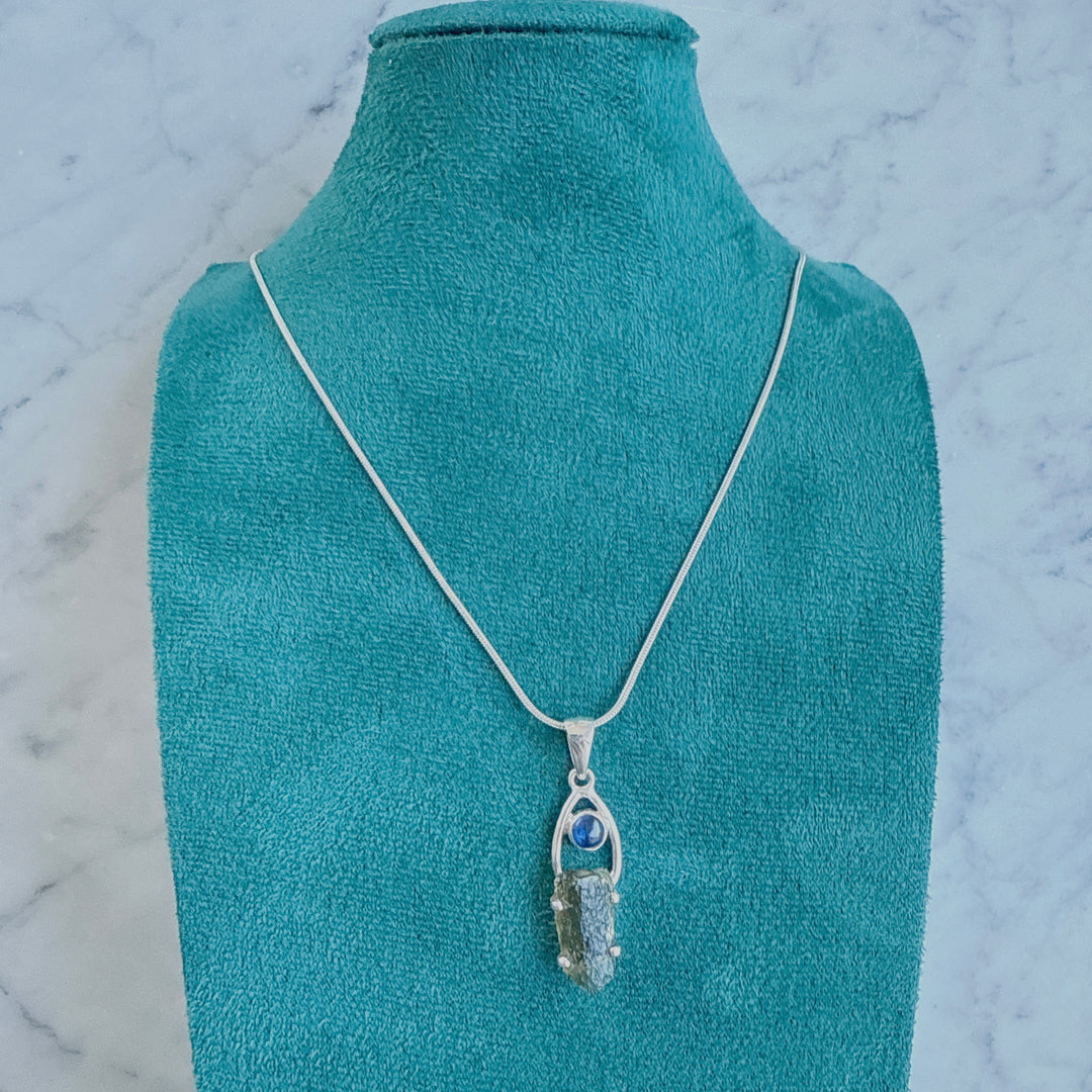 Tanzanite & Moldavite Pendant