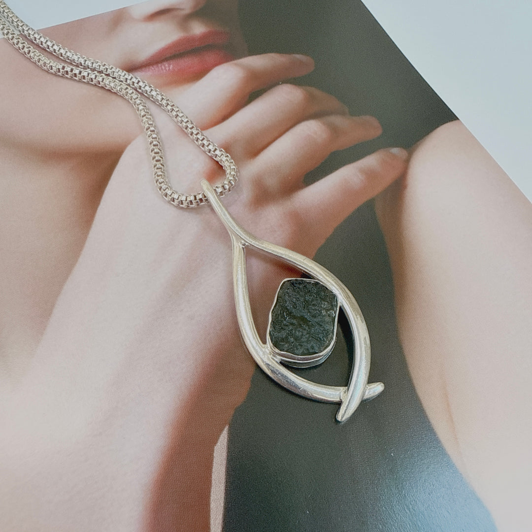 Moldavite Pendant