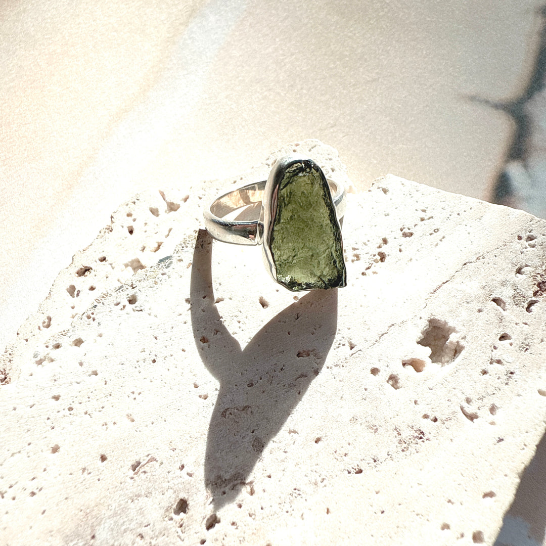 Moldavite Ring