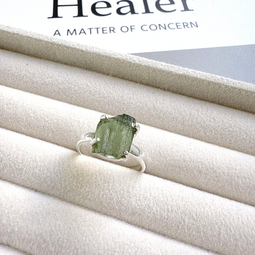 Moldavite Ring