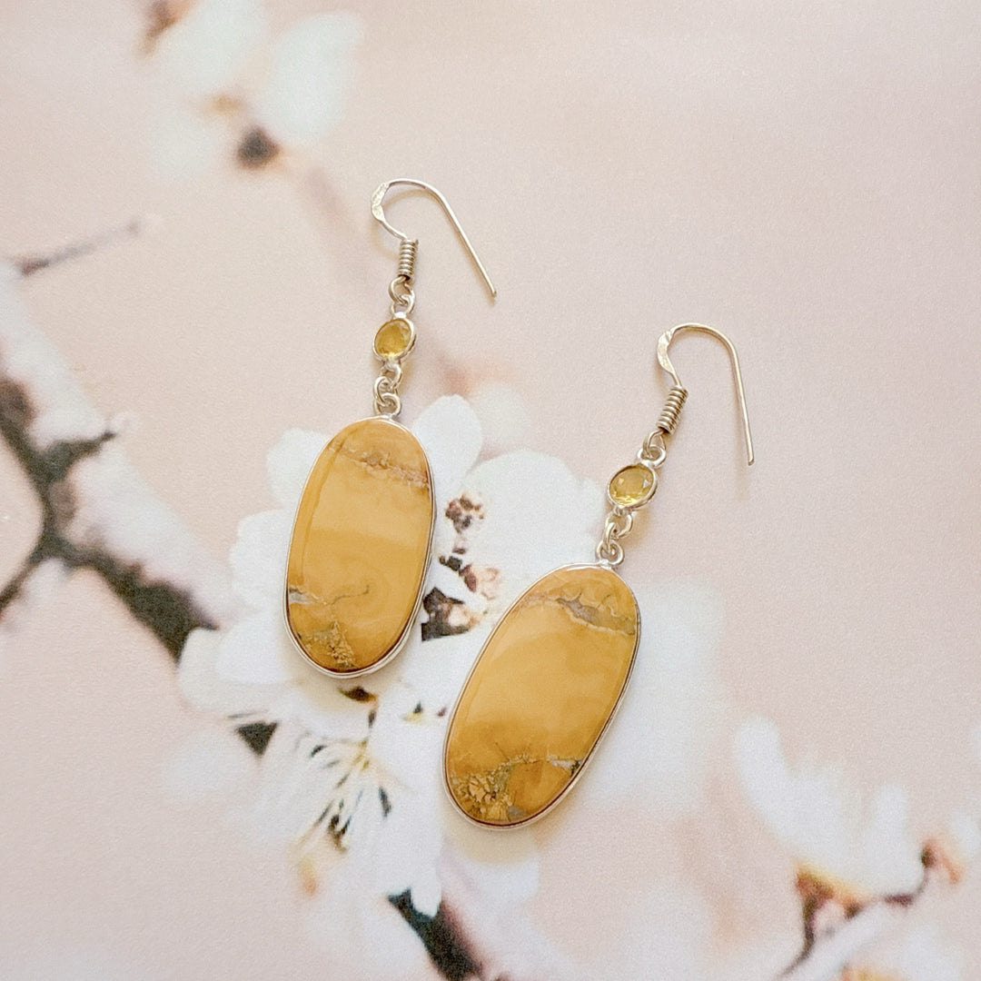 Maligano Jasper Citrine Earrings
