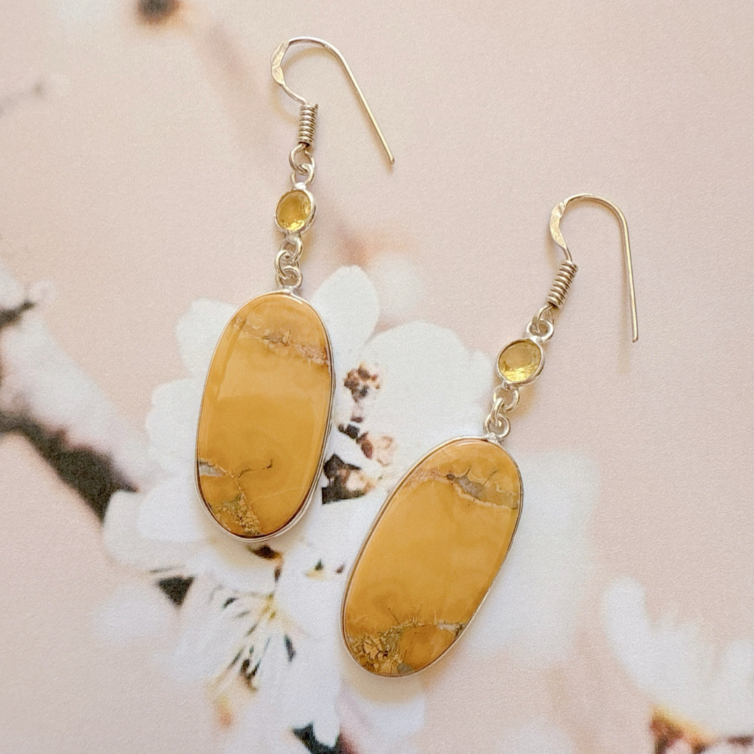 Maligano Jasper Citrine Earrings