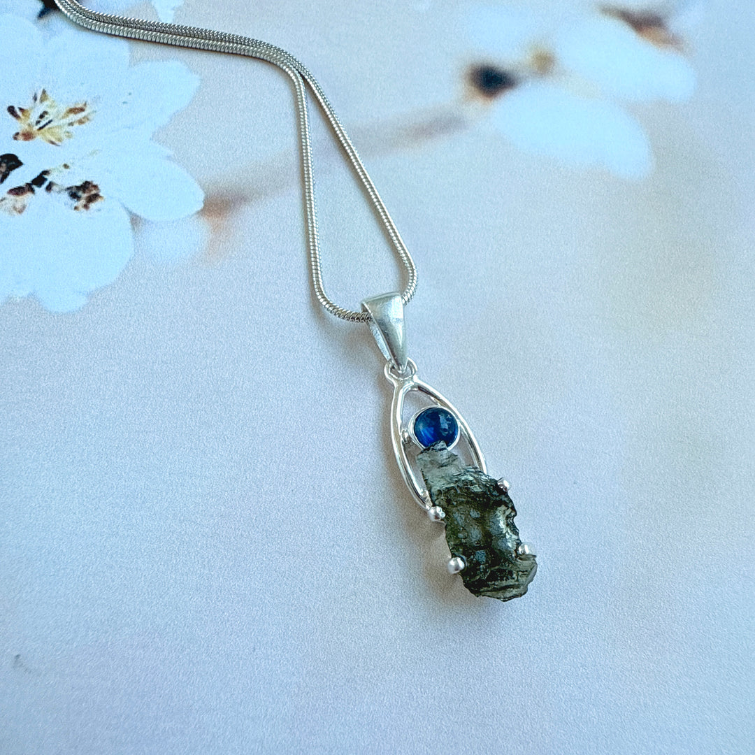 Tanzanite & Moldavite Pendant