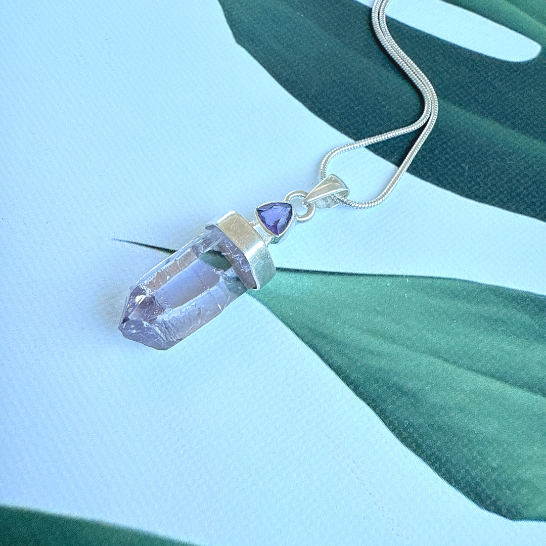 Lavender & Amethyst Pendant