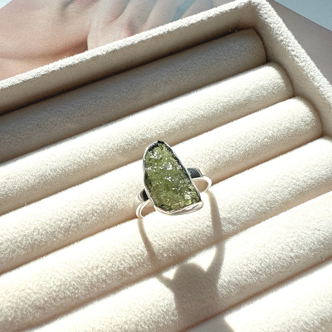 Moldavite Ring