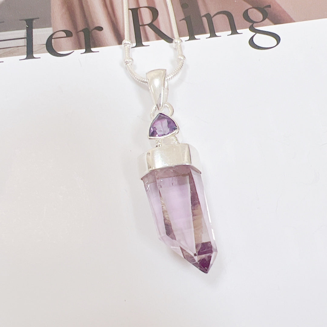 LAVENDER & AMETHYST PENDANT