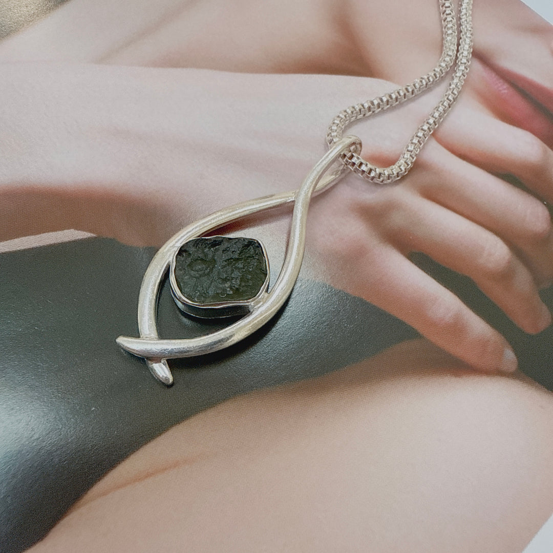 Moldavite Pendant