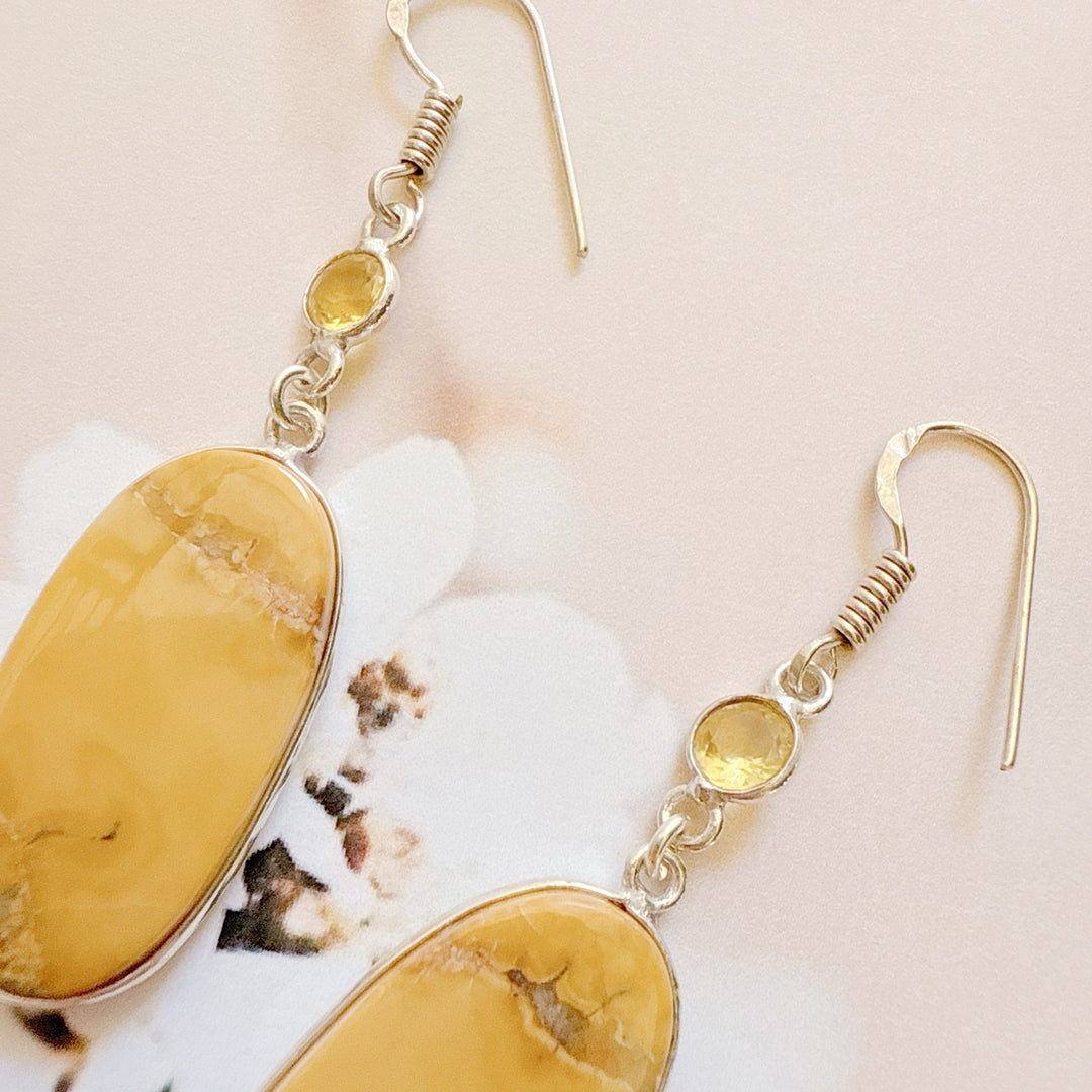 Maligano Jasper Citrine Earrings