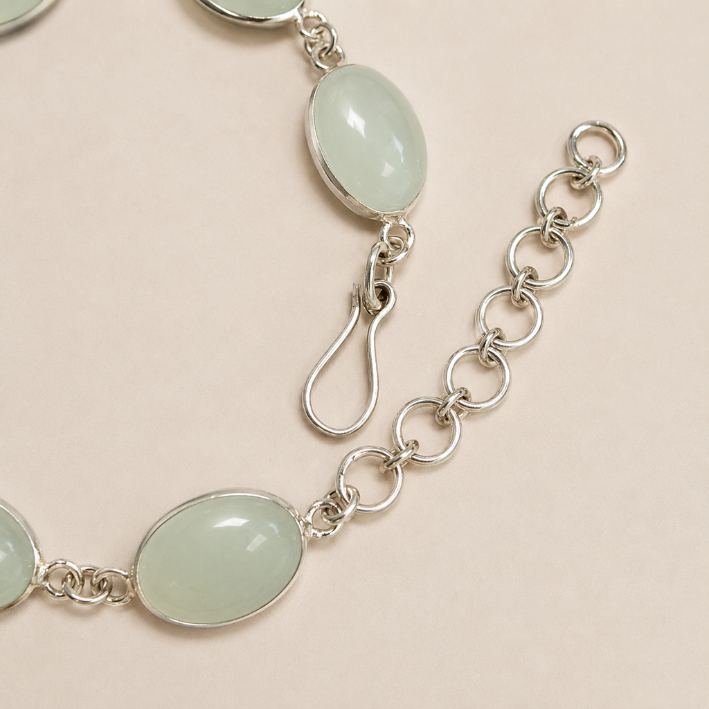 Aqua Chalcedony Bracelet