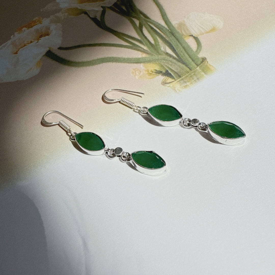 Green Onyx Earrings