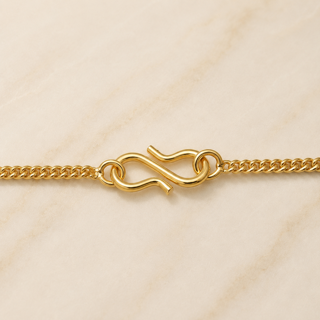 Golden Pink Chalcedony Faceted Necklace