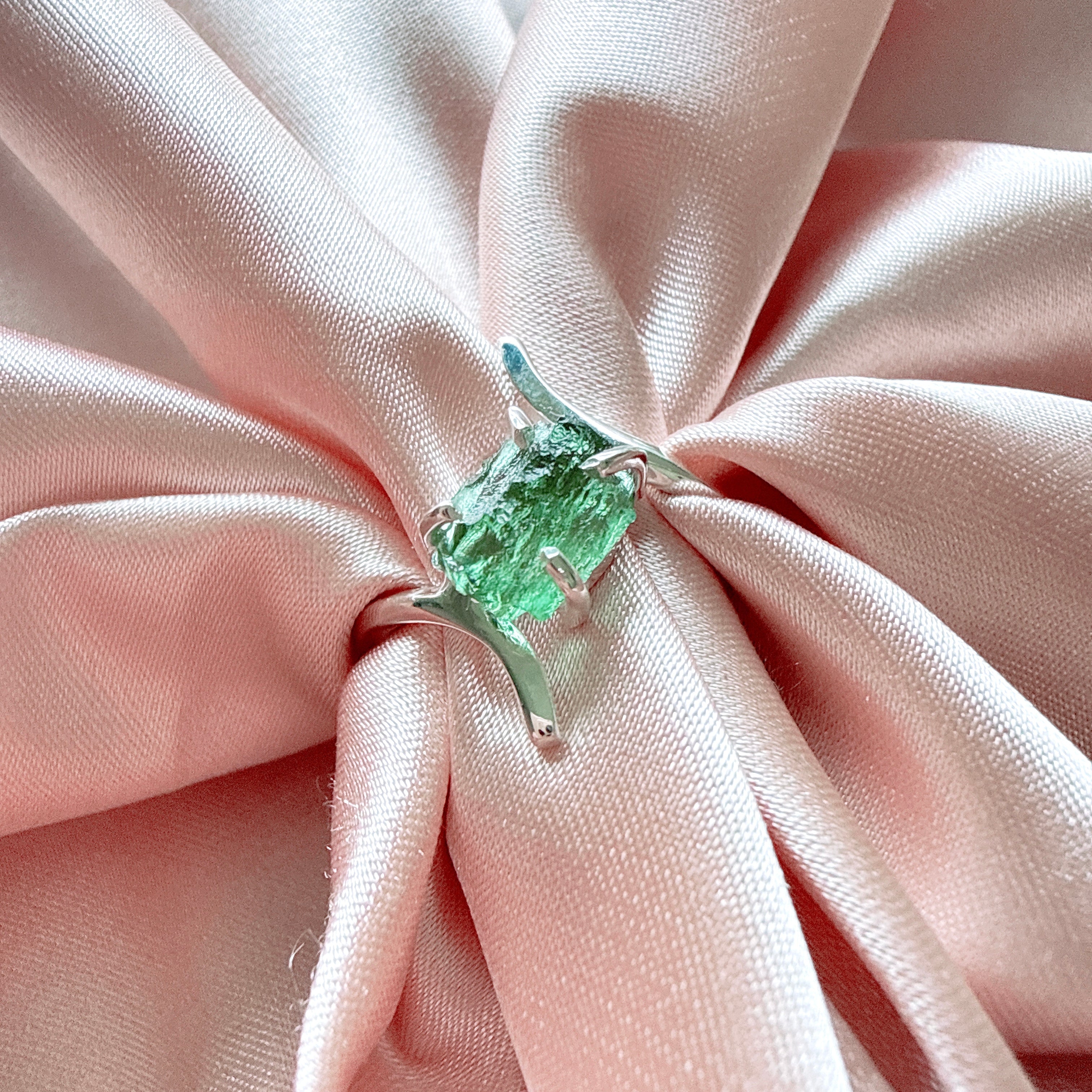 Moldavite Ring