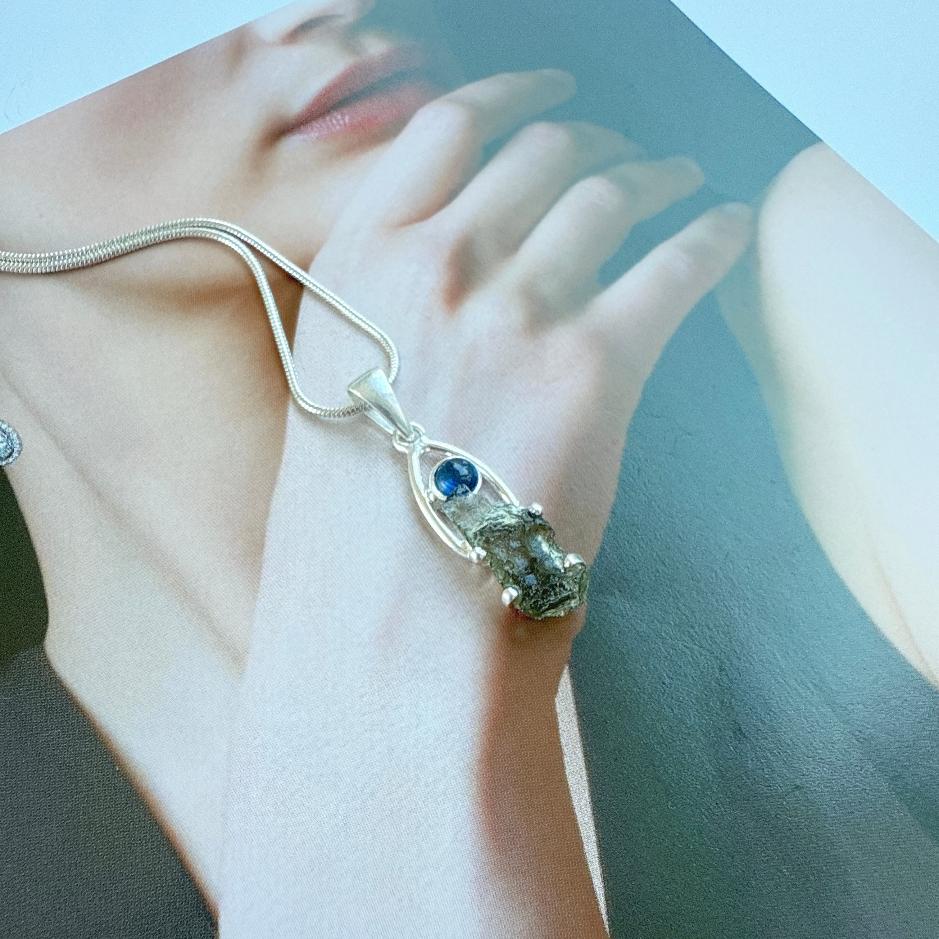Tanzanite & Moldavite Pendant