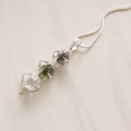 Moldavite, Herkimer Diamond & Campo del Cielo Meteorite Pendant