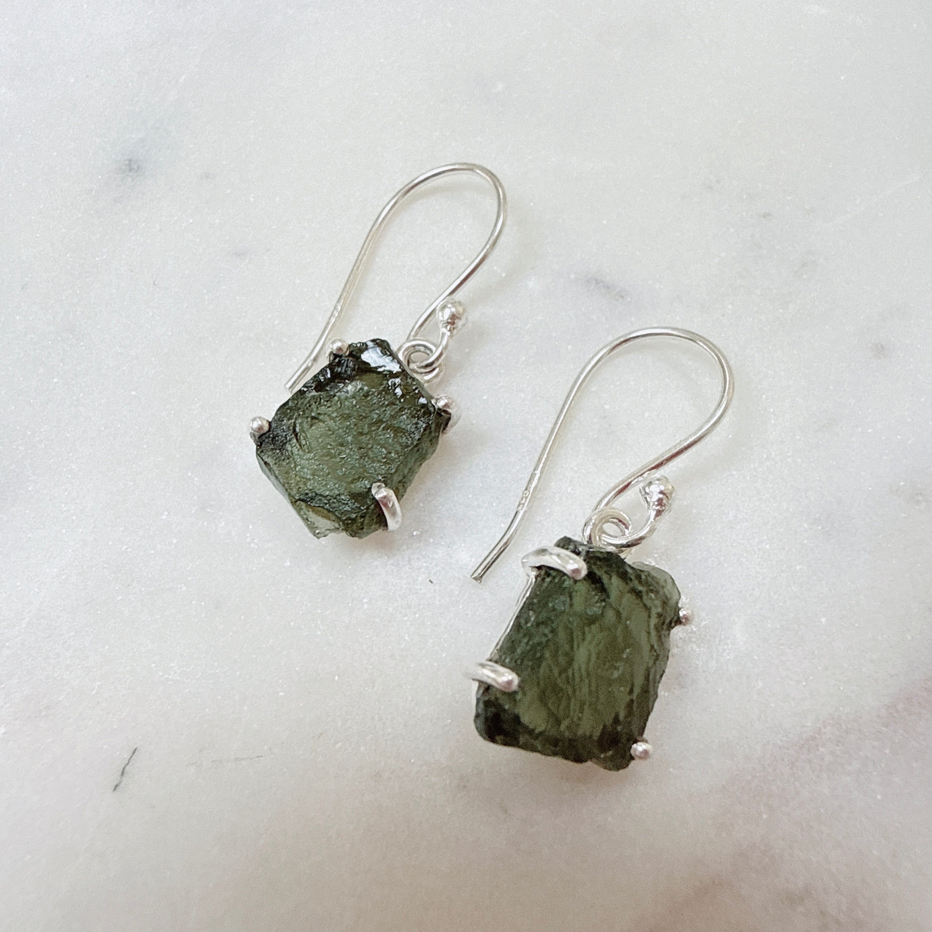 Moldavite Earrings