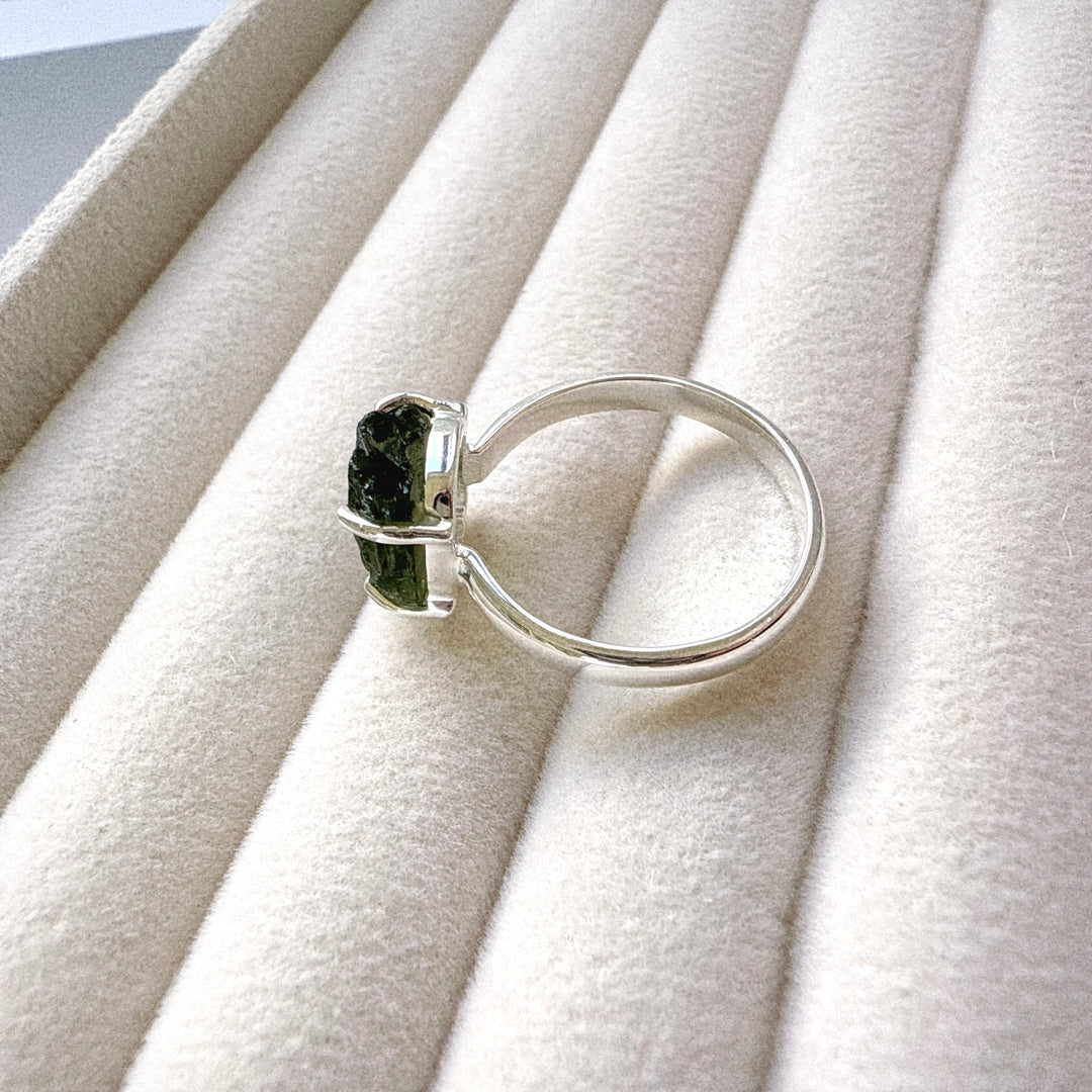Moldavite Ring