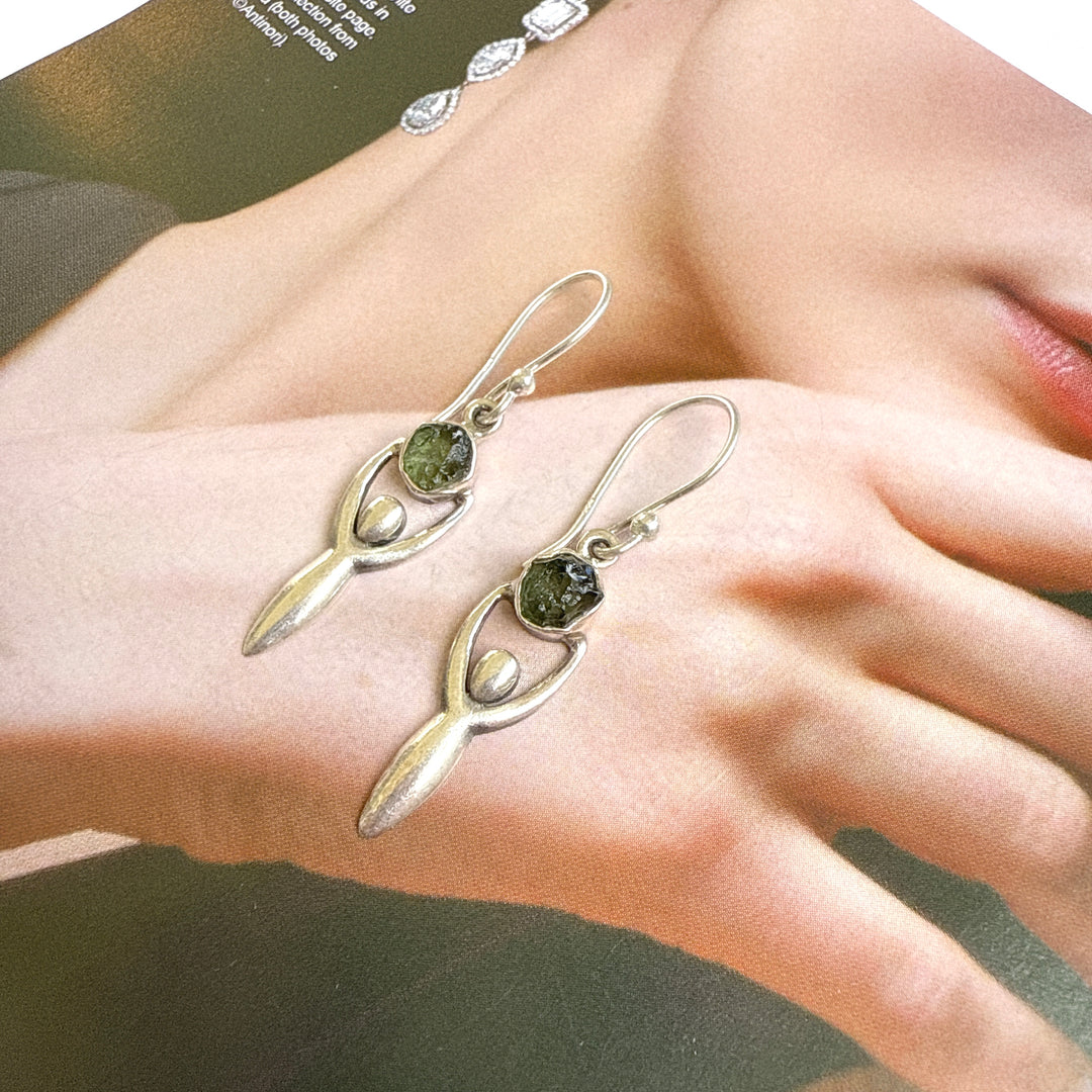 Moldavite Earrings