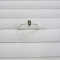 Faceted Moldavite Ring