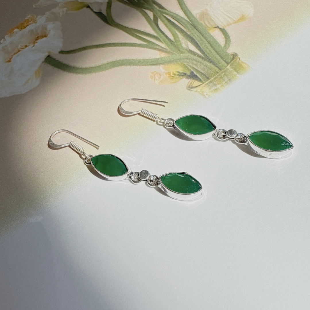 Green Onyx Earrings