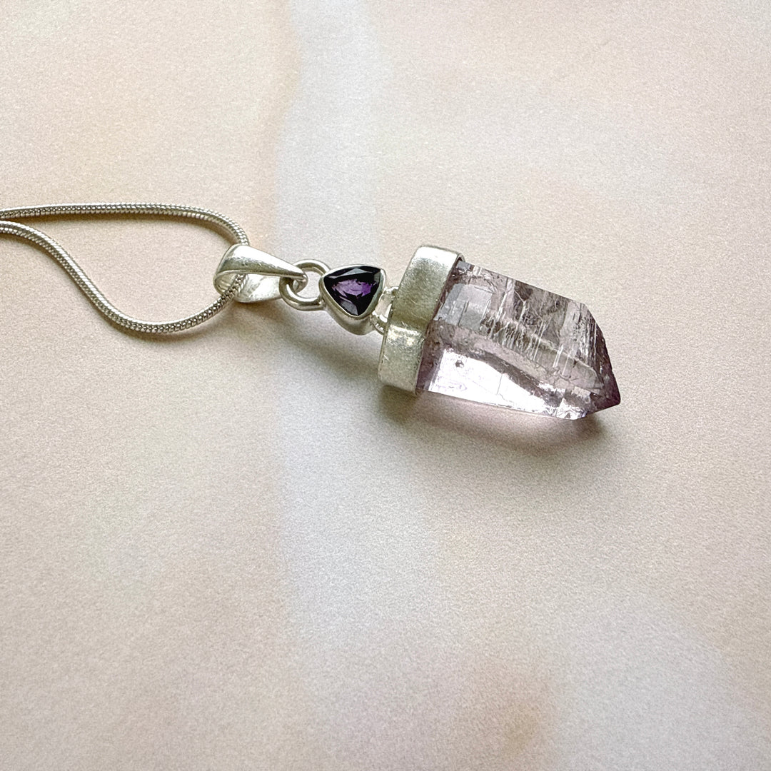 Lavender & Amethyst Pendant