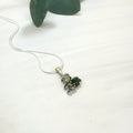 Moldavite, Herkimer Diamond & Campo del Cielo Pendant