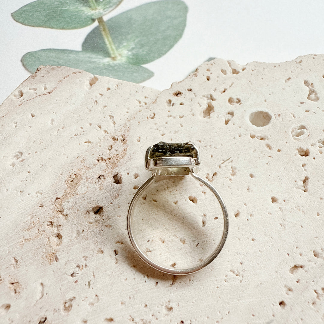 Moldavite Ring