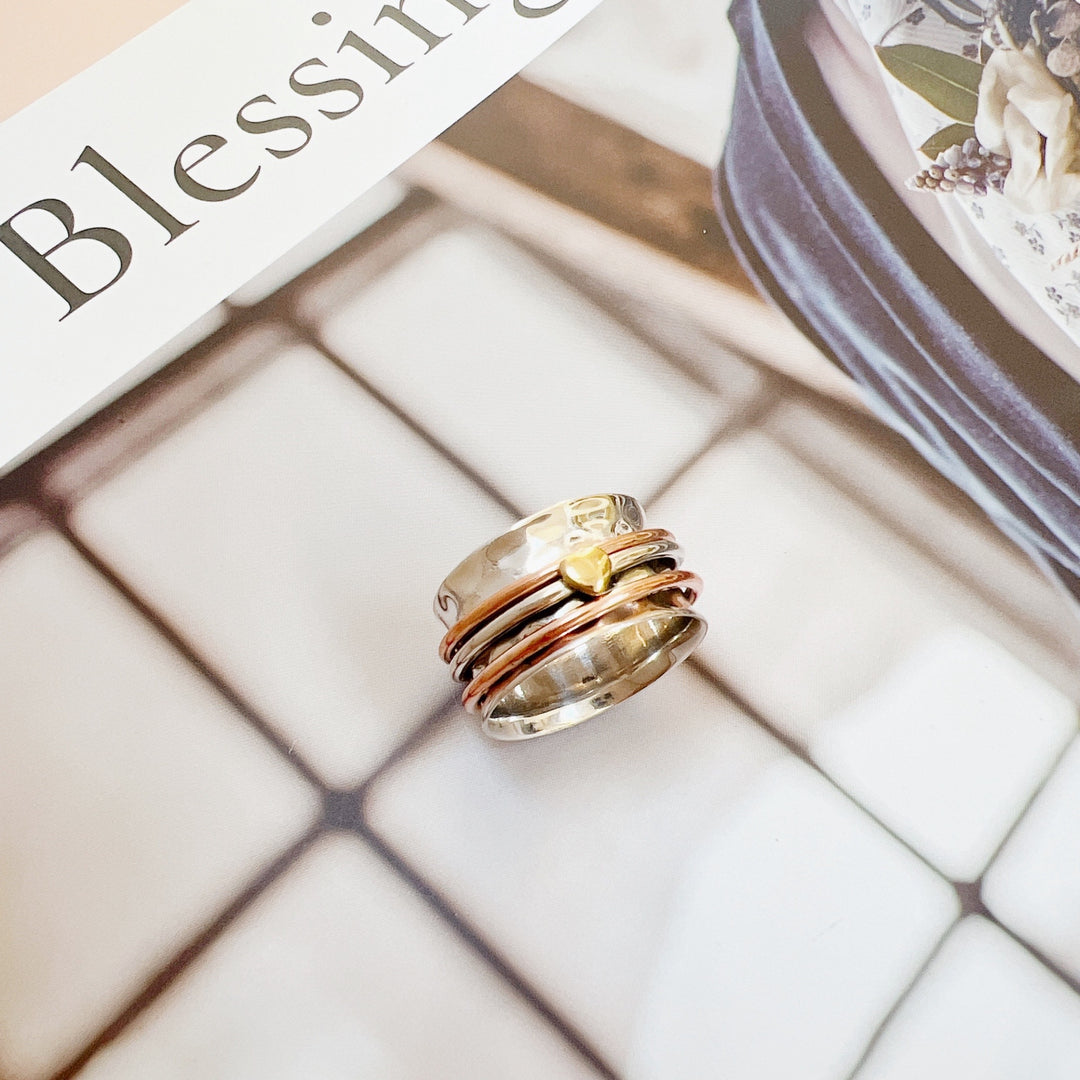 Handmade Meditation Spin Ring