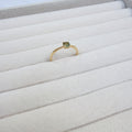 18K Gold Vermeil – Moldavite Faceted Ring