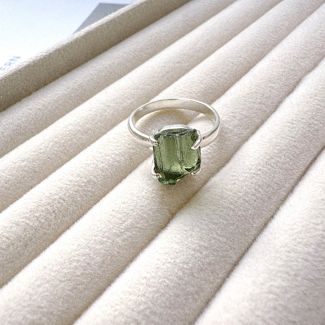 Moldavite Ring