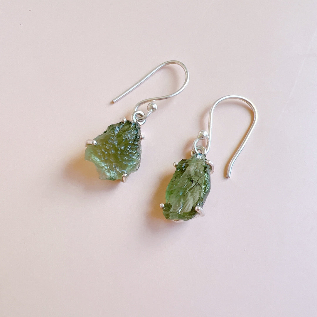 Moldavite Earrings