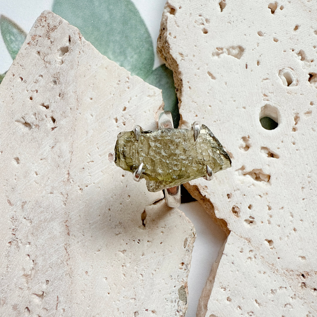 Moldavite Ring
