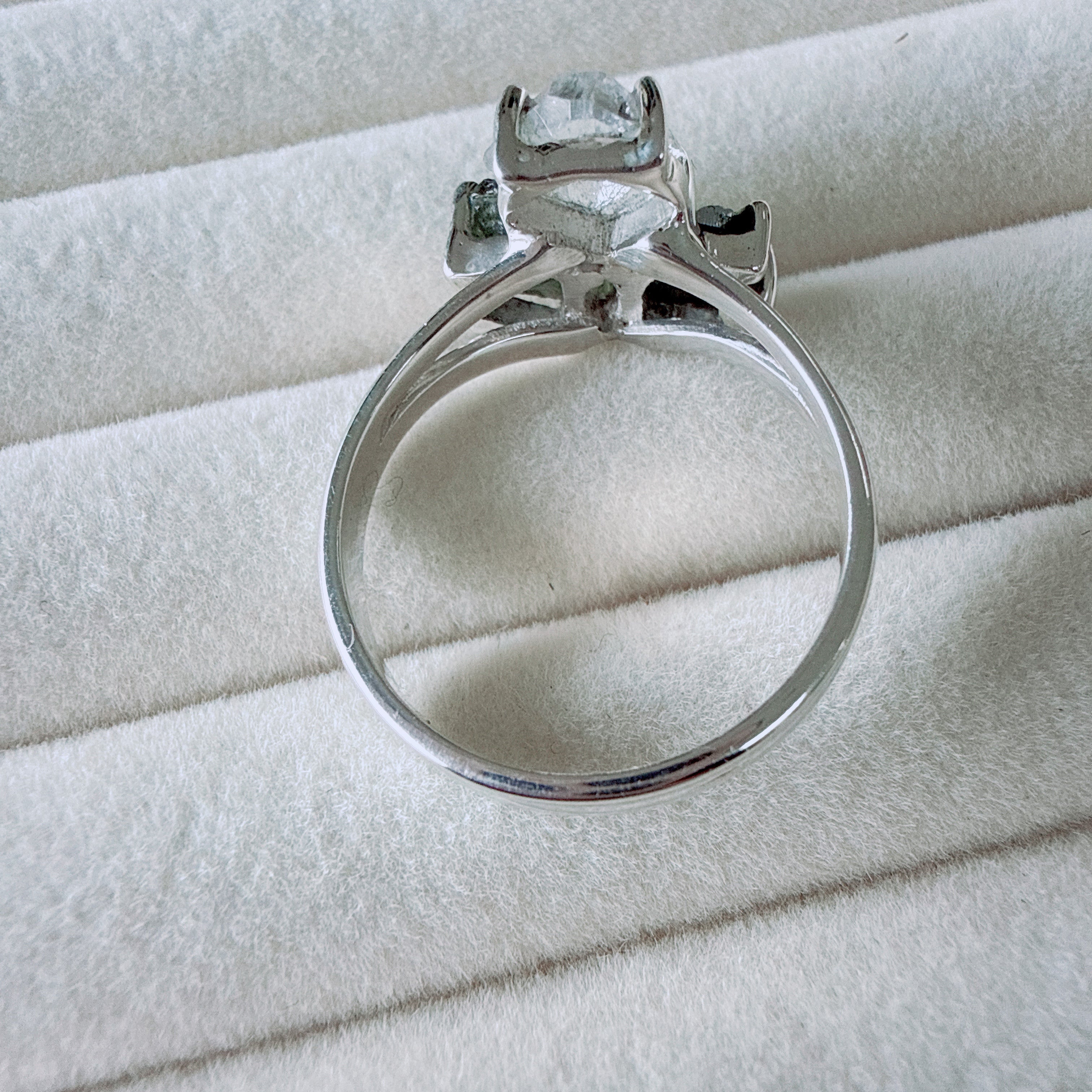 Moldavite, Herkimer Diamond & Meteorite Campo del Cielo Ring