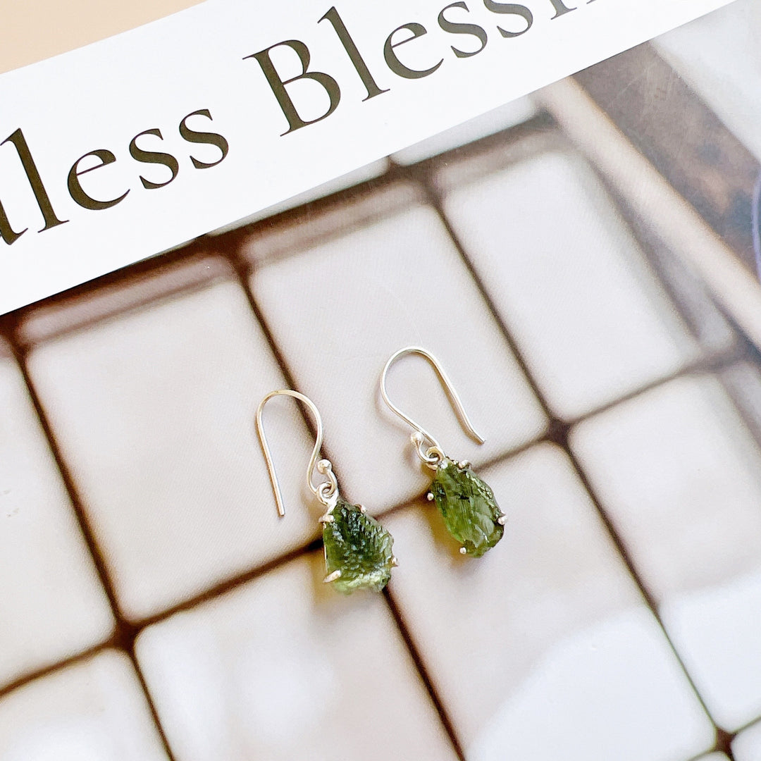 Moldavite Earrings