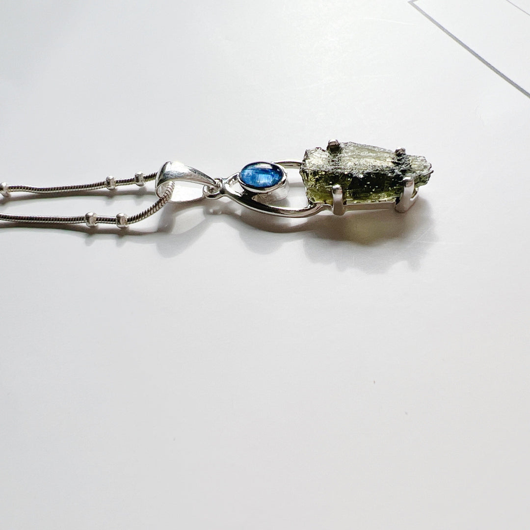 Tanzanite & Moldavite Pendant