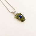 Moldavite & Tanzanite Pendant