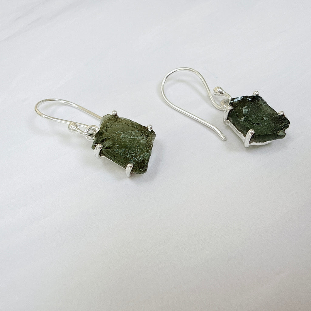 Moldavite Earrings