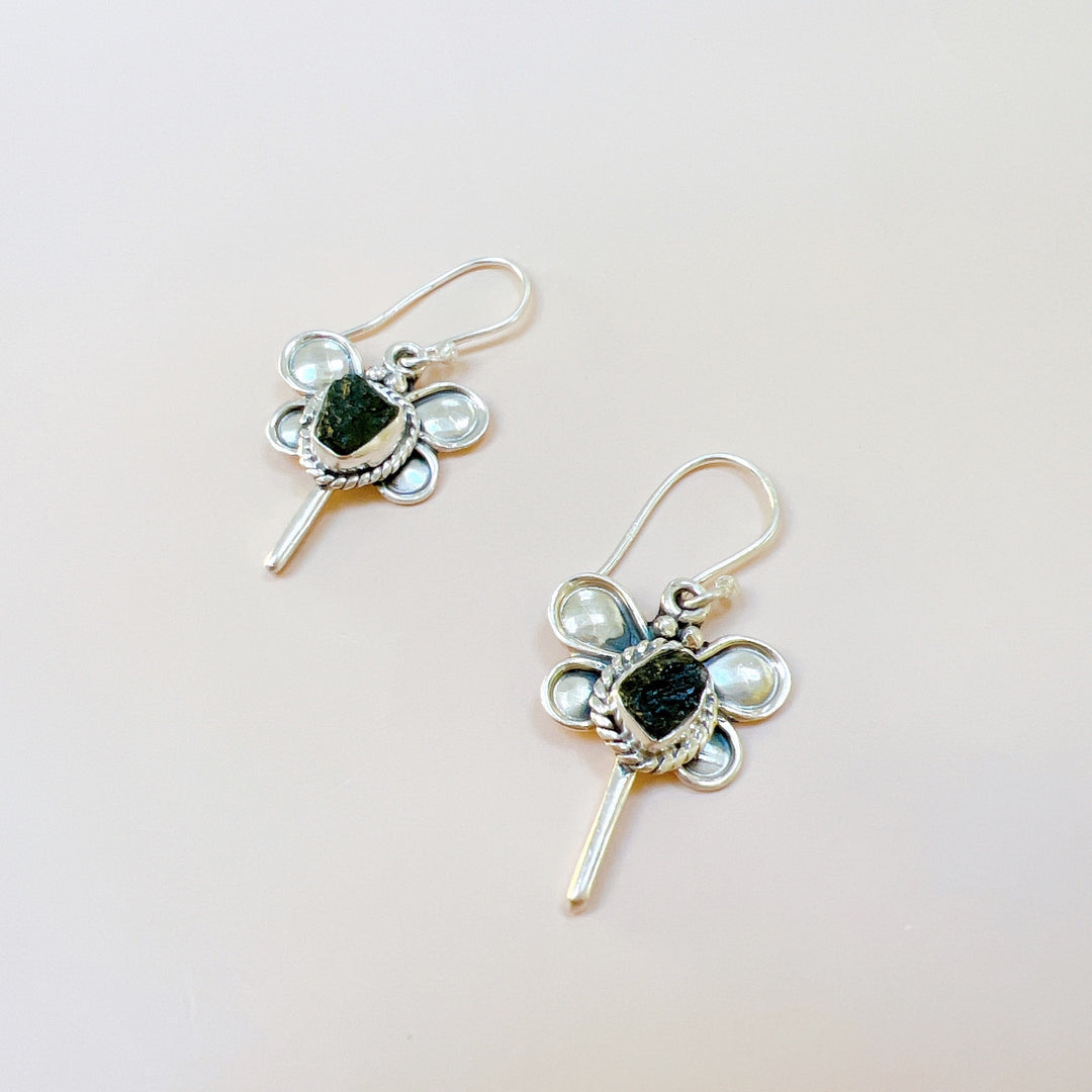 MOLDAVITE EARRINGS