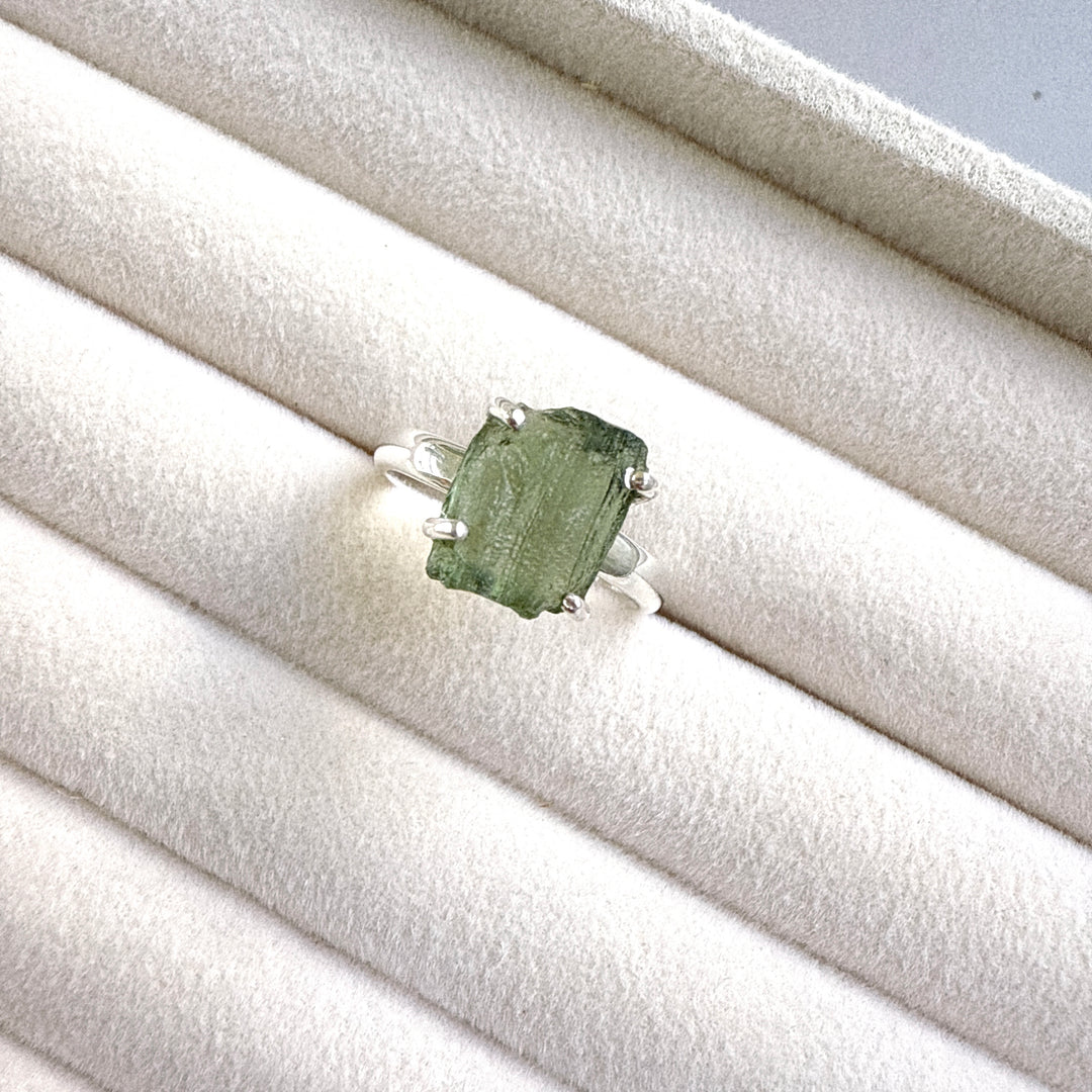 Moldavite Ring