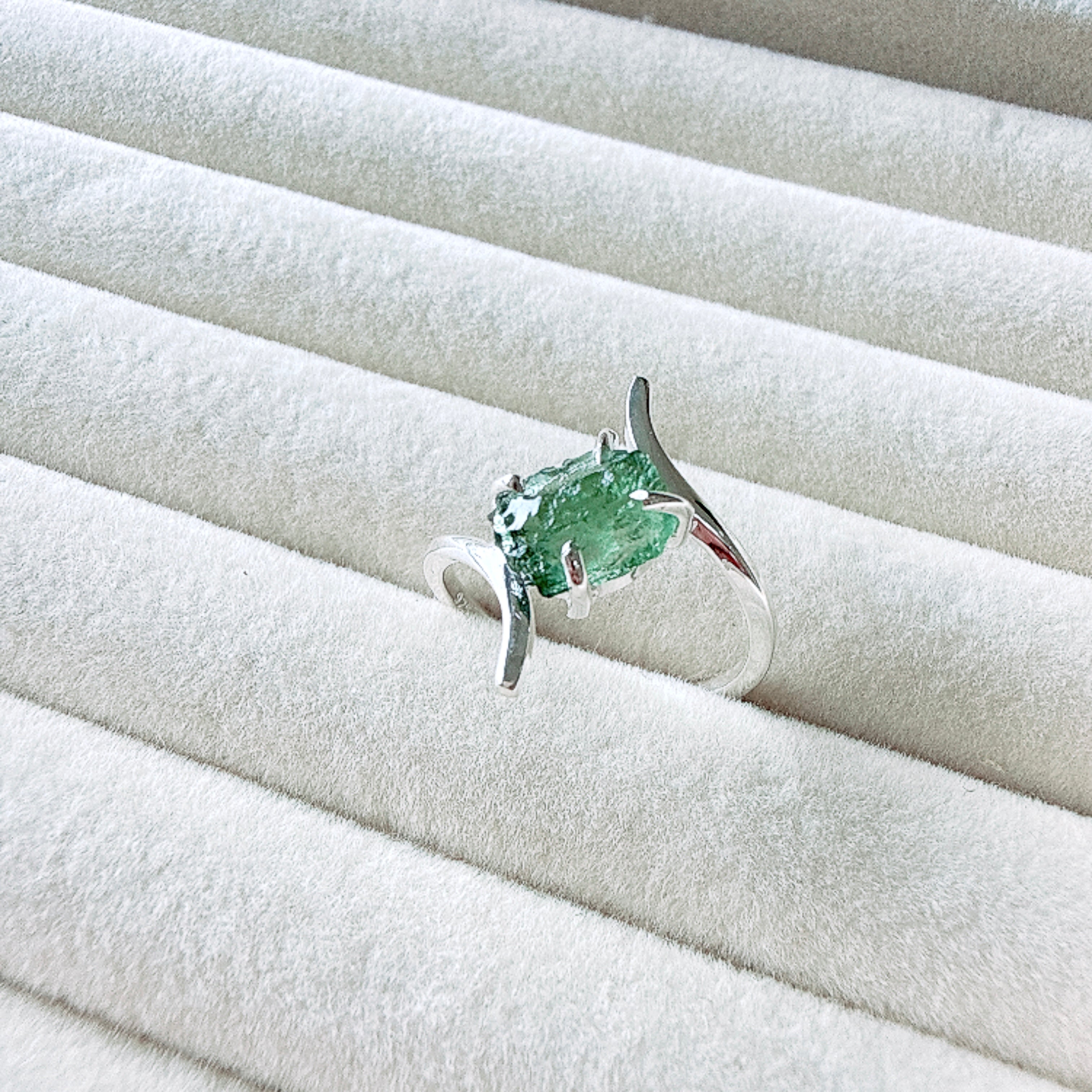 Moldavite Ring