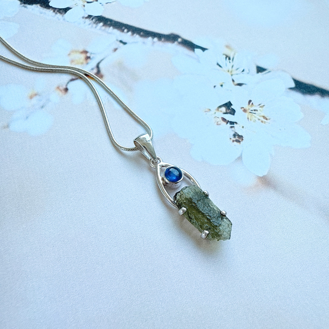 Tanzanite & Moldavite Pendant