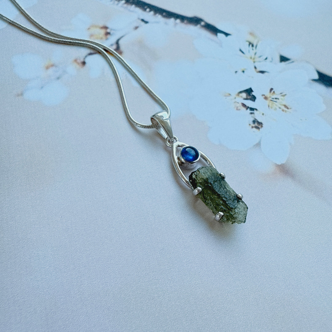 Tanzanite & Moldavite Pendant