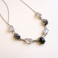Moldavite, Herkimer Diamond & Meteorite Campo Del Cielo Necklacef