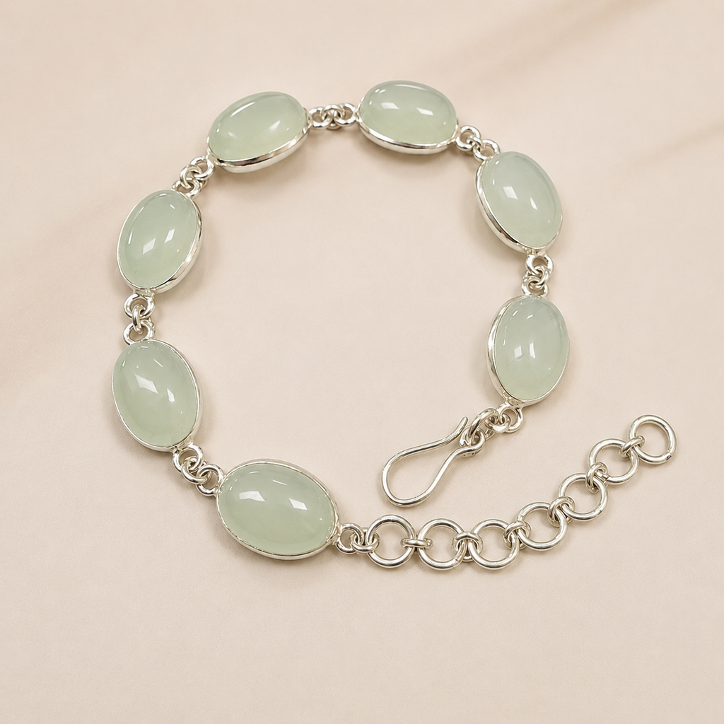 Aqua Chalcedony Bracelet