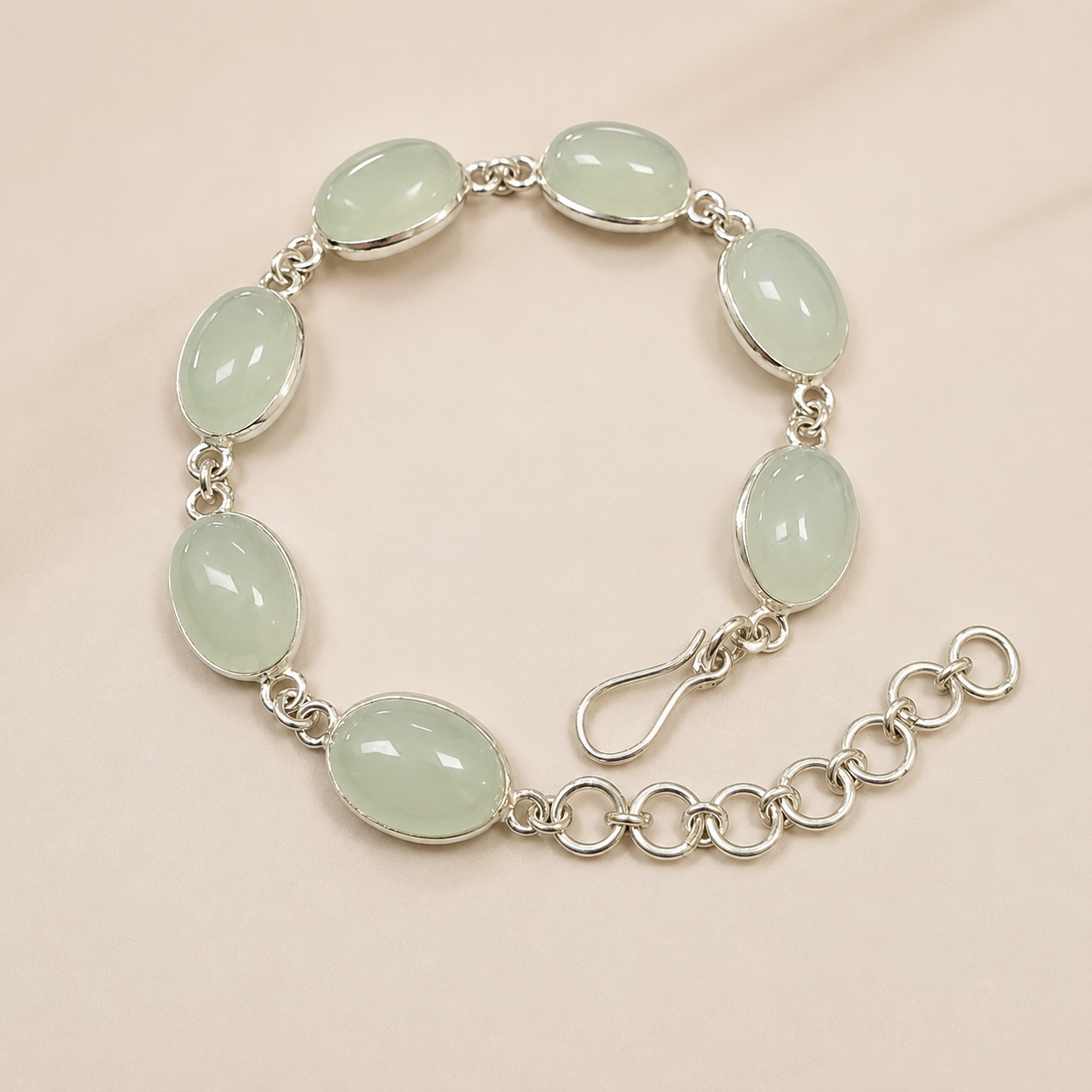 Aqua Chalcedony Bracelet