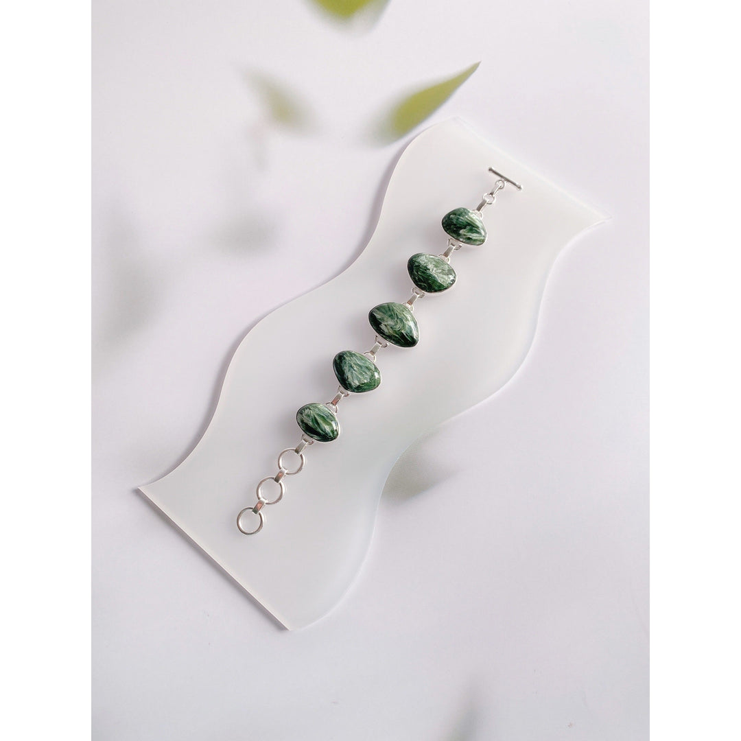Seraphinite Classic Gemstone Bracelet