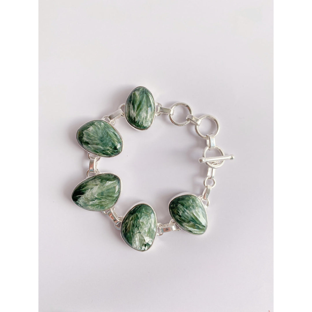 Seraphinite Classic Gemstone Bracelet
